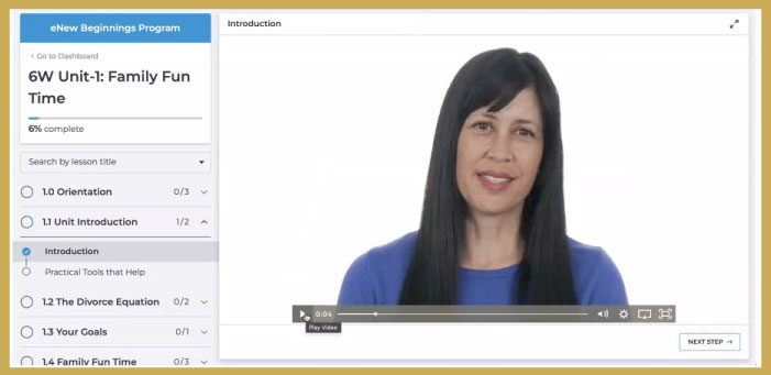 Online Parenting Class eNew Beginnings Program Unit 1 Family Fun Time